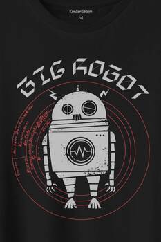 Big Robot 2 Comics Çizgi Film Minimal Dizi Baskılı Tişört Unisex T-Shirt