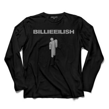 BİLLİE EİLİSH BİLLİEEİLİSH LOGO UZUN KOLLU TİŞÖRT