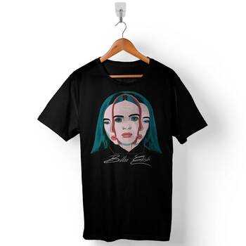 Billie Eilish BillieEilish Ocean Eyes Baskılı Tişört Unisex T-Shirt