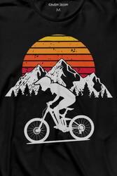 Bisiklet Doğa Gezi Turu Outdoor Travel Retro Uzun Kollu Tişört Baskılı T-Shirt - Thumbnail