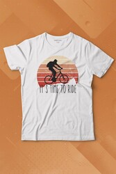 Bisiklet Mountain Bike Time To Ride Outdoor Gezgin Travel Baskılı Tişört Çocuk T-shirt - Thumbnail