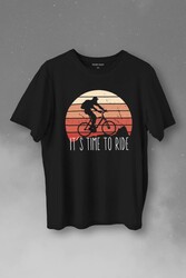 Bisiklet Mountain Bike Time To Ride Outdoor Gezgin Travel Baskılı Tişört Unisex T-Shirt - Thumbnail