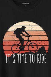 Bisiklet Mountain Bike Time To Ride Outdoor Gezgin Travel Baskılı Tişört Unisex T-Shirt - Thumbnail