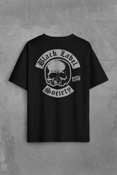 Black Label Socıety Anarchy Sırt Ön Baskılı Oversize Tişört Unisex T-Shirt - Thumbnail