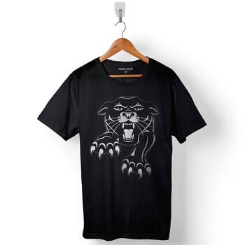 Black Panther Tiger Sinema Filmi 2018 Baskılı Tişört Unisex T-Shirt