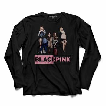 BLACK PINK BLACKPINK KASET MÜZİK GÜNEY KORE 5 UZUN KOLLU TİŞÖRT