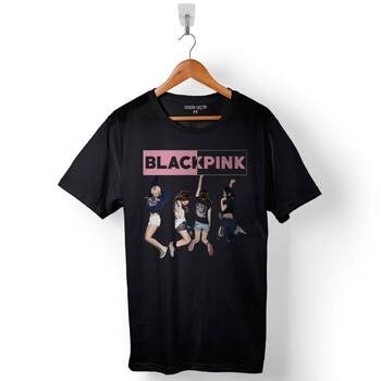 Black Pink BlackPink Kaset Müzik Güney Kore Baskılı Tişört Unisex T-Shirt