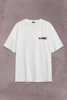 Black Pink BlackPink Logo Sırt Ön Baskılı Oversize Tişört Unisex T-Shirt