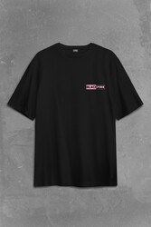 Black Pink BlackPink Logo Sırt Ön Baskılı Oversize Tişört Unisex T-Shirt - Thumbnail