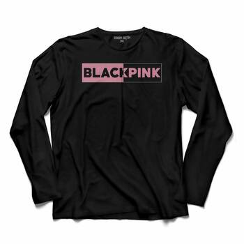 BLACK PINK BLACKPINK LOGO UZUN KOLLU TİŞÖRT