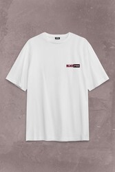 Black Pink Grubu Karakterleri Sanatçıları Sırt Ön Baskılı Oversize Tişört Unisex T-Shirt - Thumbnail