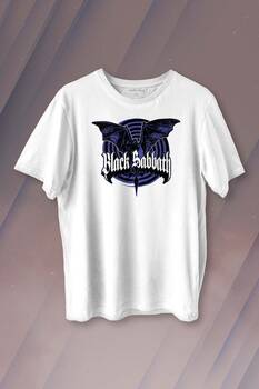 Black Sabbath Rock Müzik Ozzy Metal Music Yarasa Baskılı Tişört Unisex T-shirt