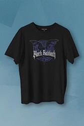 Black Sabbath Rock Müzik Ozzy Metal Music Yarasa Baskılı Tişört Unisex T-shirt - Thumbnail