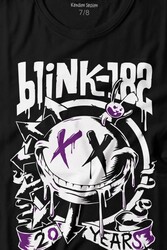 Blink 182 Punk 20 Years Yirminci Yıl Rock Music Müzik Baskılı Tişört Çocuk T-shirt - Thumbnail