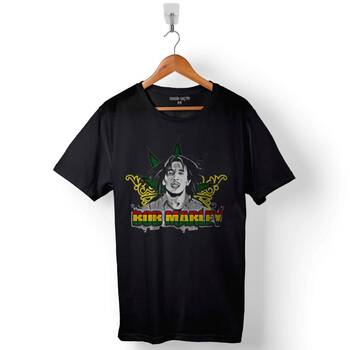 Bob Marley Peace Raggae Love Music Baskılı Tişört Unisex T-Shirt