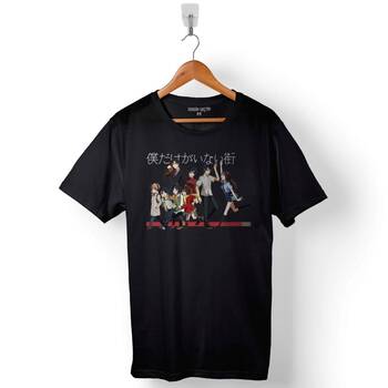 Boku Dake Ga Inai Machi Naruto One Piece Baskılı Tişört Unisex T-Shirt