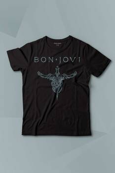 Bon Jovi Rock Music Gitar Müzik Baskılı Çocuk Tişört Kısa Kollu