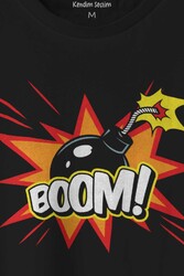 Boom Bomba Eğlenceli Funny El Bombası Baskılı Tişört Unisex T-shirt - Thumbnail