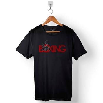 Box Boks Eldiveni Boxing Fight Dövüşçü Baskılı Tişört Unisex T-Shirt