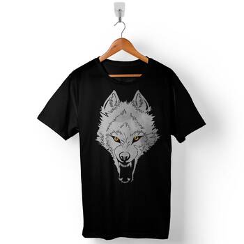 Bozkurt Head Wolf Kurt Kafası Baskılı Tişört Unisex T-Shirt