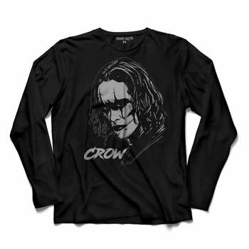 BRANDON LEE THE CROW FACE ÖLÜMSÜZ AŞK 2 UZUN KOLLU TİŞÖRT