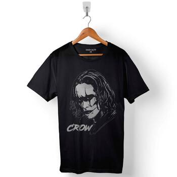 Brandon Lee The Crow Face Ölümsüz Aşk Baskılı Tişört Unisex T-Shirt