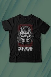 Brave Dog Head Stay Strong Güçlü Kal Gym Spor Baskılı Tişört Çocuk T-shirt - Thumbnail