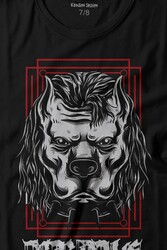 Brave Dog Head Stay Strong Güçlü Kal Gym Spor Baskılı Tişört Çocuk T-shirt - Thumbnail