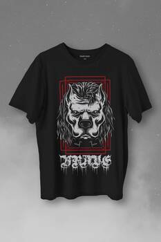 Brave Dog Head Stay Strong Güçlü Kal Gym Spor Baskılı Tişört Unisex T-Shirt