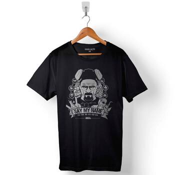 Breaking Bad Say My Name Heisenberg Baskılı Tişört Unisex T-Shirt