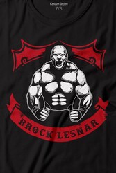 Brock Lesnar Logo WWE UFC Amerikan Güreşi Spor Baskılı Tişört Çocuk T-shirt - Thumbnail