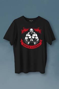 Brock Lesnar Logo Wwe Ufc Amerikan Güreşi Spor Baskılı Tişört Unisex T-Shirt