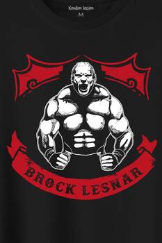 Brock Lesnar Logo Wwe Ufc Amerikan Güreşi Spor Baskılı Tişört Unisex T-Shirt