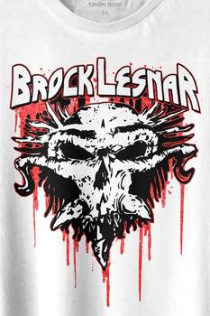 Brock Lesnar Logo WWE UFC Amerikan Güreşi Spor Baskılı Tişört Unisex T-shirt