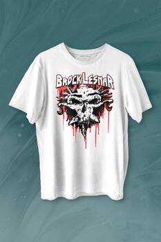 Brock Lesnar Logo WWE UFC Amerikan Güreşi Spor Baskılı Tişört Unisex T-shirt