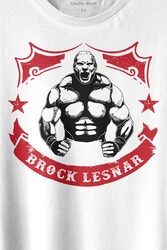 Brock Lesnar Logo WWE UFC Amerikan Güreşi Spor Baskılı Tişört Unisex T-shirt - Thumbnail