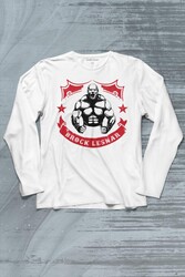 Brock Lesnar Logo WWE UFC Amerikan Güreşi Spor Uzun Kollu Tişört Baskılı T-Shirt - Thumbnail