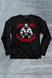 Brock Lesnar Logo WWE UFC Amerikan Güreşi Spor Uzun Kollu Tişört Baskılı T-Shirt - Thumbnail