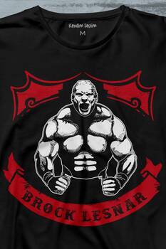 Brock Lesnar Logo WWE UFC Amerikan Güreşi Spor Uzun Kollu Tişört Baskılı T-Shirt