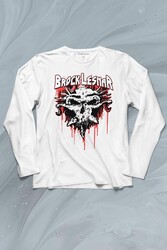 Brock Lesnar Logo WWE UFC Amerikan Güreşi Spor Uzun Kollu Tişört Baskılı T-Shirt - Thumbnail