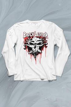 Brock Lesnar Logo WWE UFC Amerikan Güreşi Spor Uzun Kollu Tişört Baskılı T-Shirt