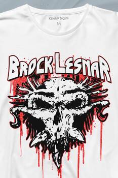 Brock Lesnar Logo WWE UFC Amerikan Güreşi Spor Uzun Kollu Tişört Baskılı T-Shirt