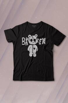 Broken Bear Mutsuz Ayıcık Baskılı Tişört Çocuk T-shirt