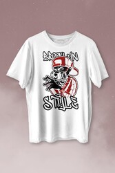 Brooklyn Hip Hop Rap Music Grafitti Baskılı Tişört Unisex T-shirt - Thumbnail