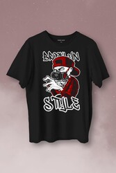 Brooklyn Hip Hop Rap Music Grafitti Baskılı Tişört Unisex T-Shirt - Thumbnail