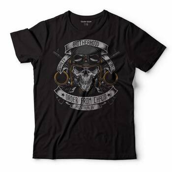 BROTHER HOOD MOTOSİKLET SKULL AUSTRALIA ÇOCUK TİŞÖRT