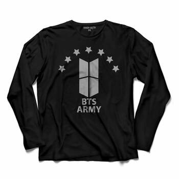 BTS BANGTAN BOYS ARMY STARS YILDIZ UZUN KOLLU TİŞÖRT