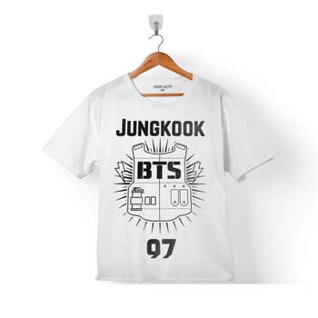 BTS BANGTAN BOYS JUNKOOK 97 LOGO 2 ÇOCUK TİŞÖRT