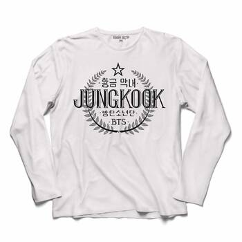 BTS BANGTAN BOYS JUNKOOK 97 LOGO 3 UZUN KOLLU TİŞÖRT