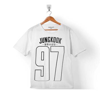 BTS BANGTAN BOYS JUNKOOK 97 LOGO 4 ÇOCUK TİŞÖRT